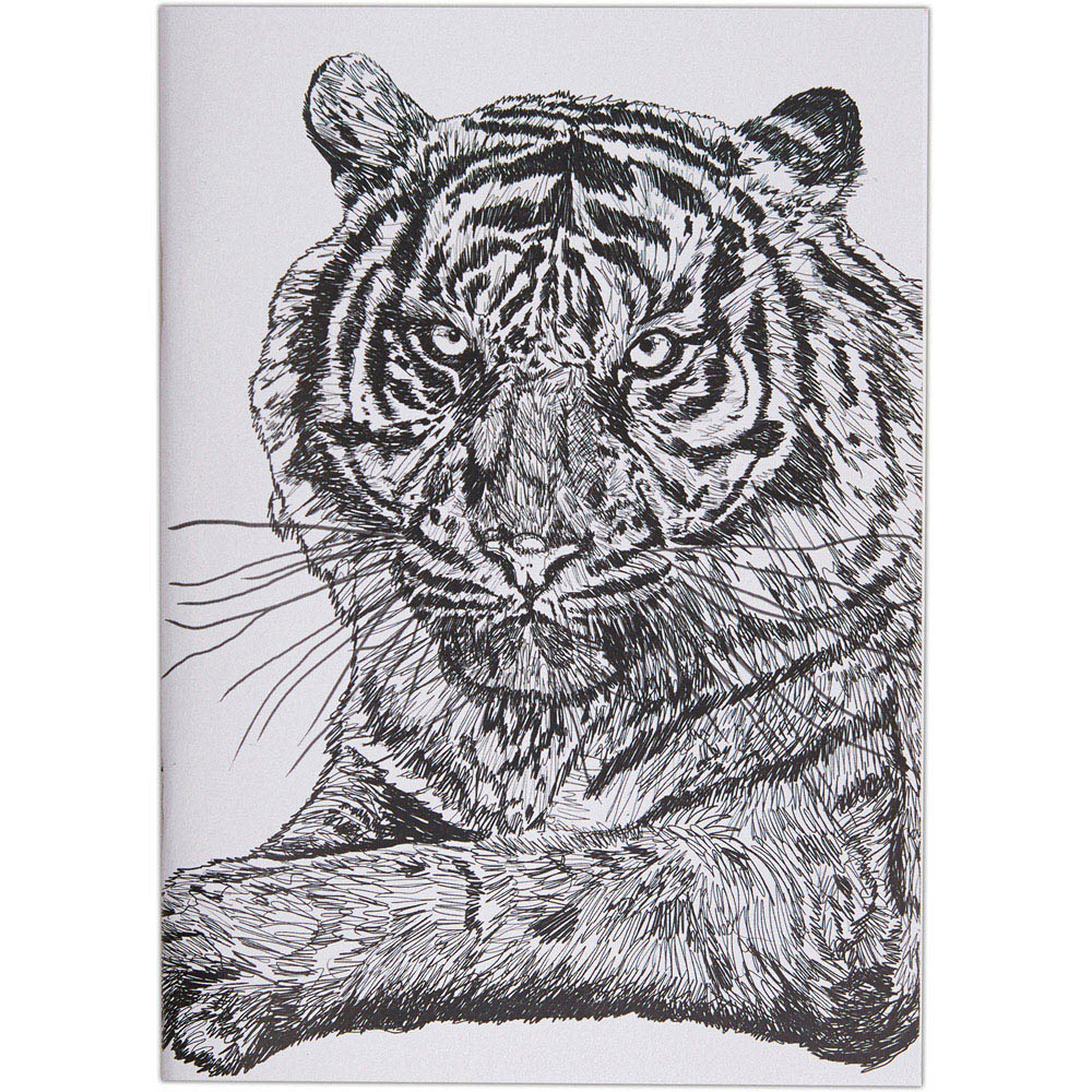 DOCRAFTS ARTISTE A4 White Tigers Sketchbook 3 Pack Image 5