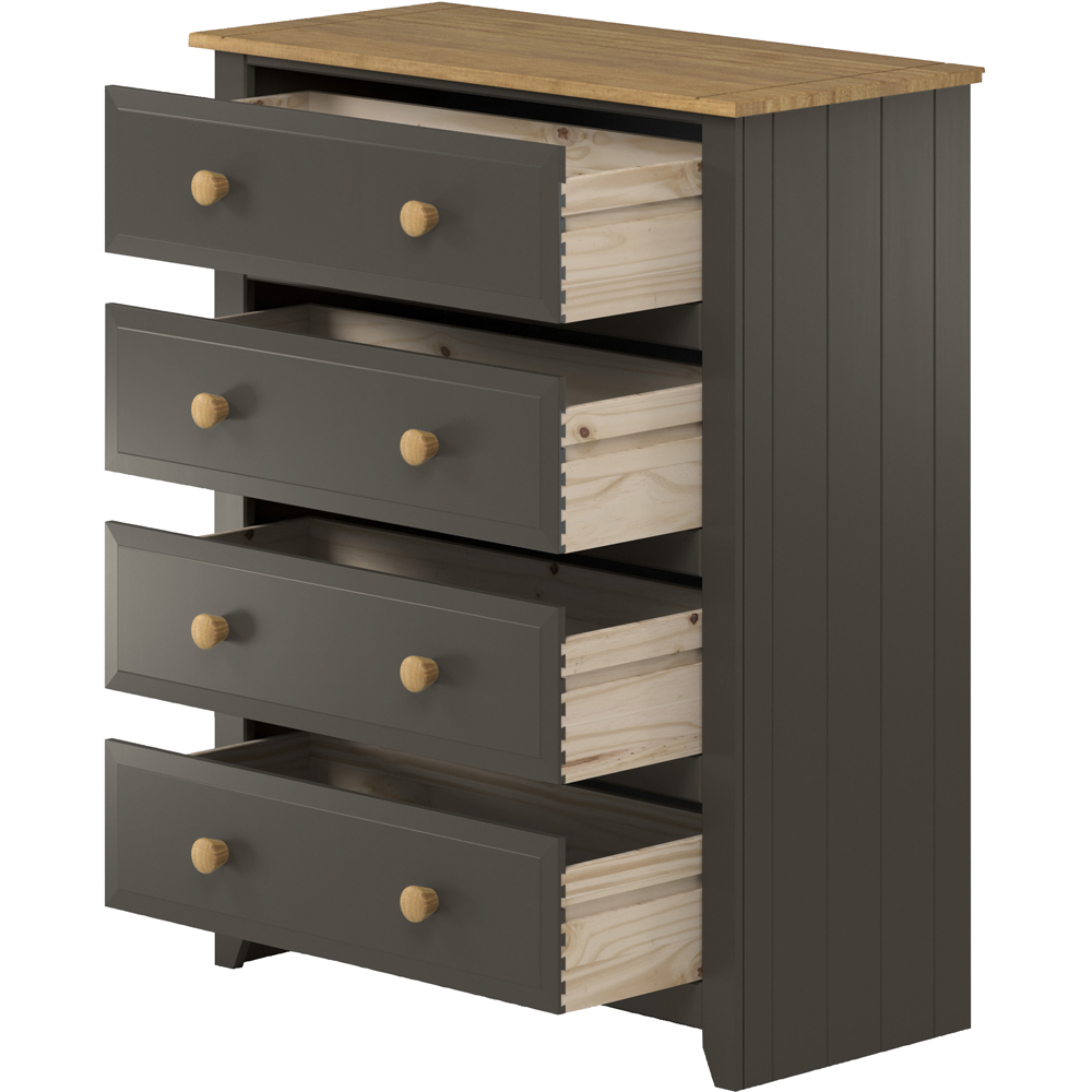 Core Products Capri 4 Drawer Carbon Chest of Drawers Image 4