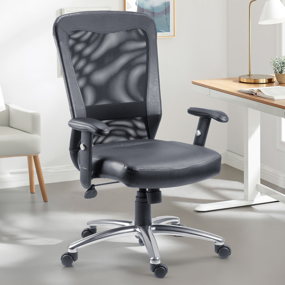 Teknik Breeze Black Mesh Swivel Office Chair Image 1