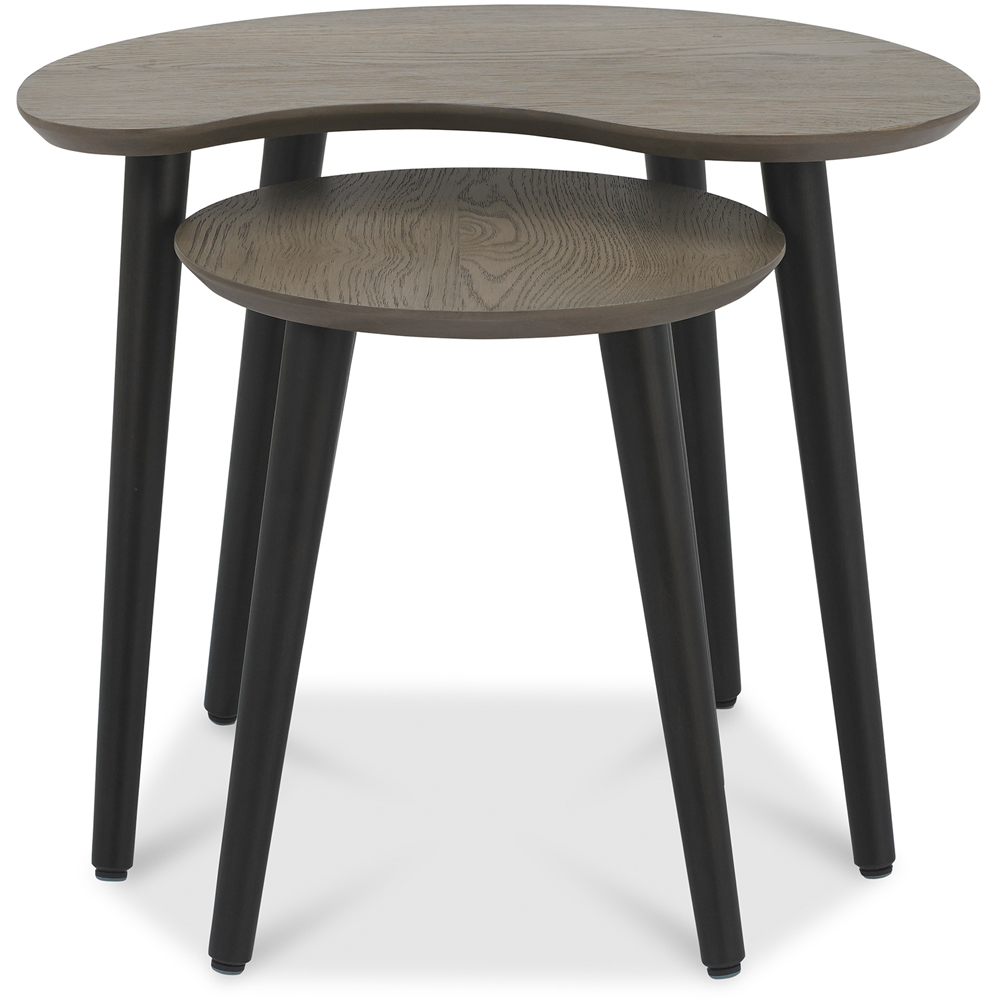 Bentley Designs Vintage Weathered Oak Nesting Tables Set of 2 Image 3