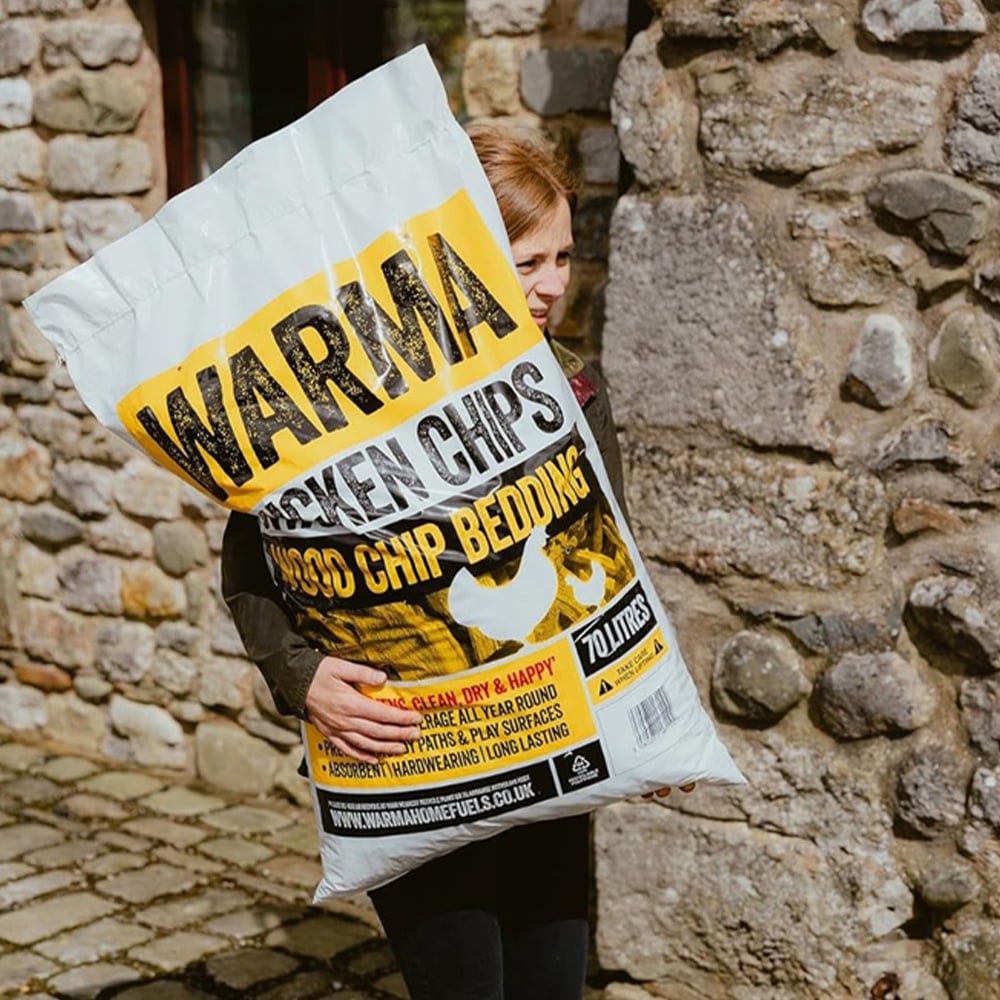 Warma Chicken Wood Chip Bedding Bag 70L 4 Pack Image 5