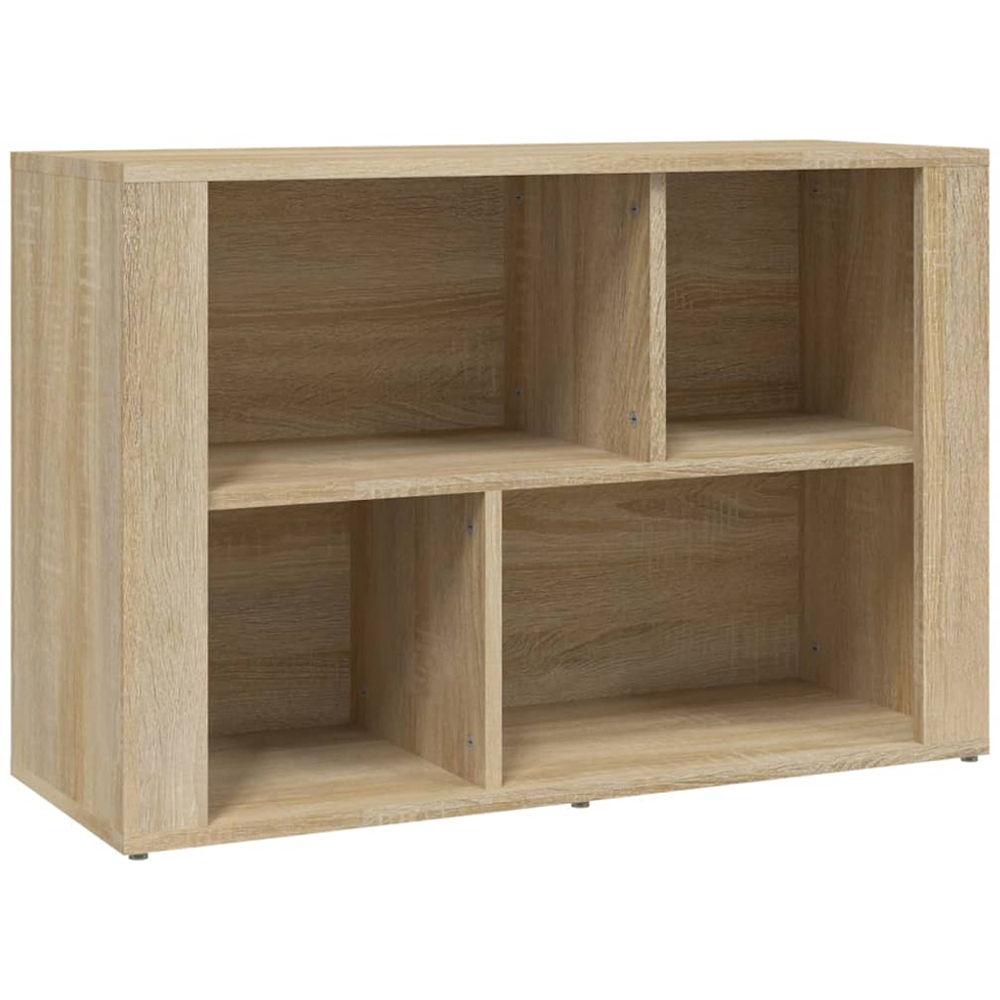 vidaXL 4 Open Shelf Sonoma Oak Sideboard Image 2