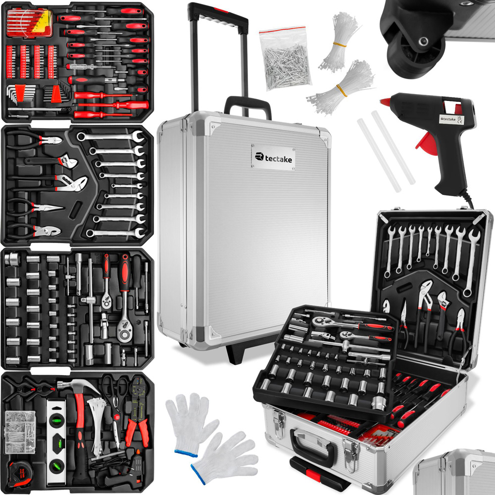 tectake 599 Piece Tool Box Trolley Image 2