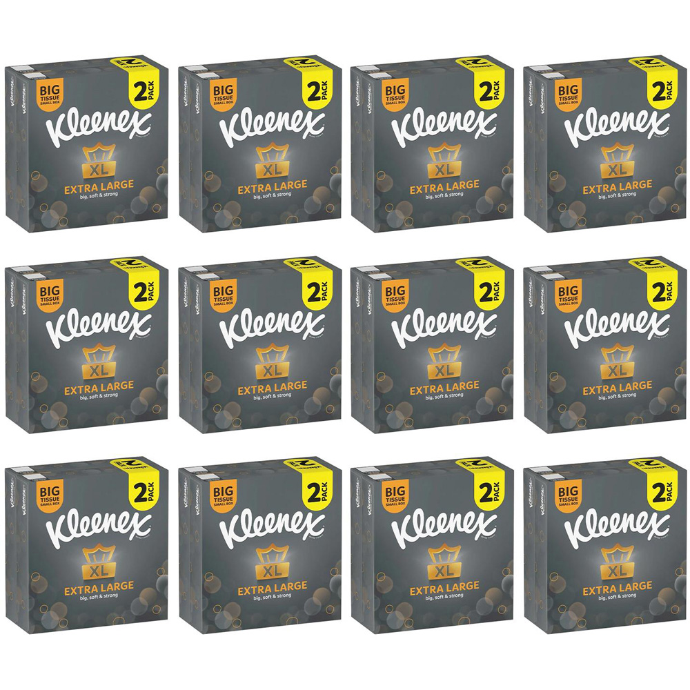 Kleenex Extra Large Compact Facial Tissue 44 Sheets 24 Pack Image 1