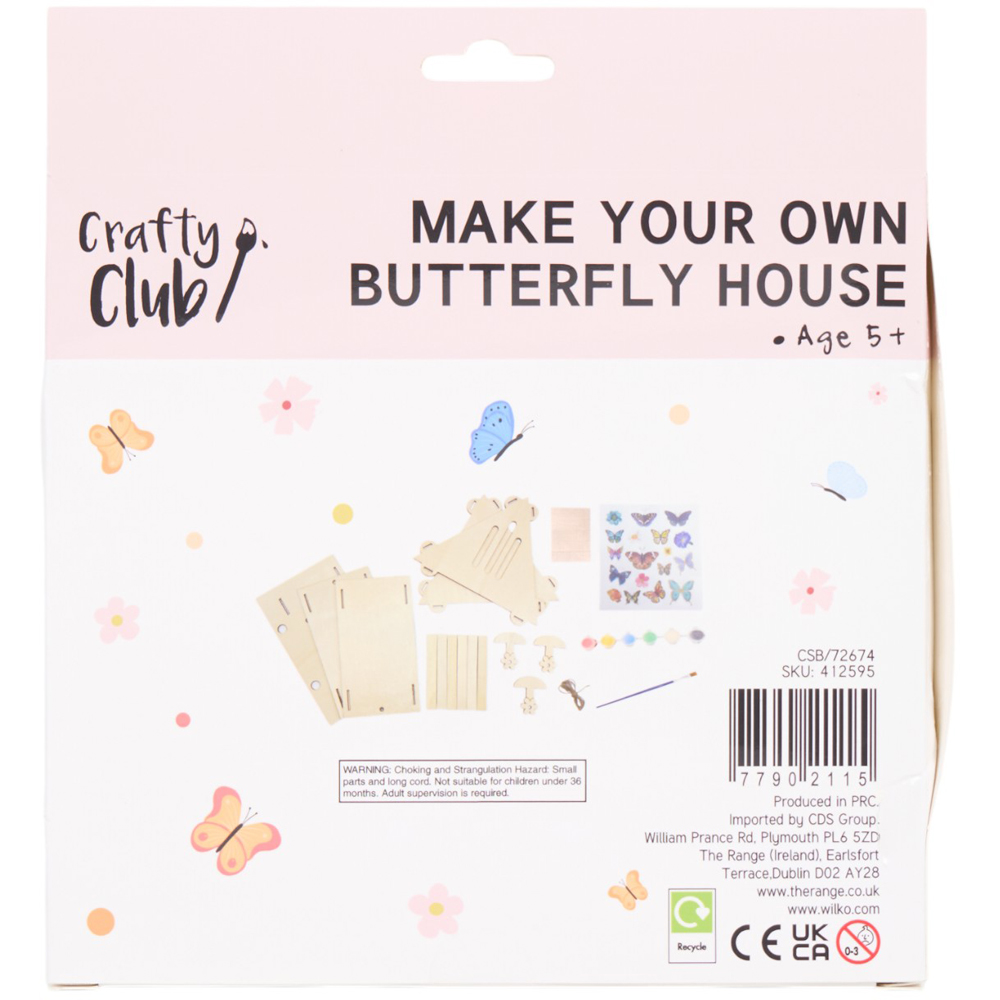 Make Your Own Butterfly House Kit - Multicolour Image 3