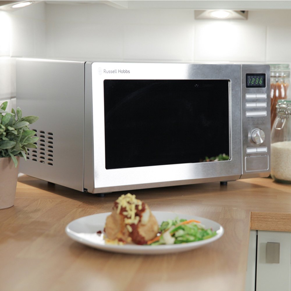 Russell Hobbs RHM2563 Silver 25L Stainless Steel Solo Microwave 900W Image 2