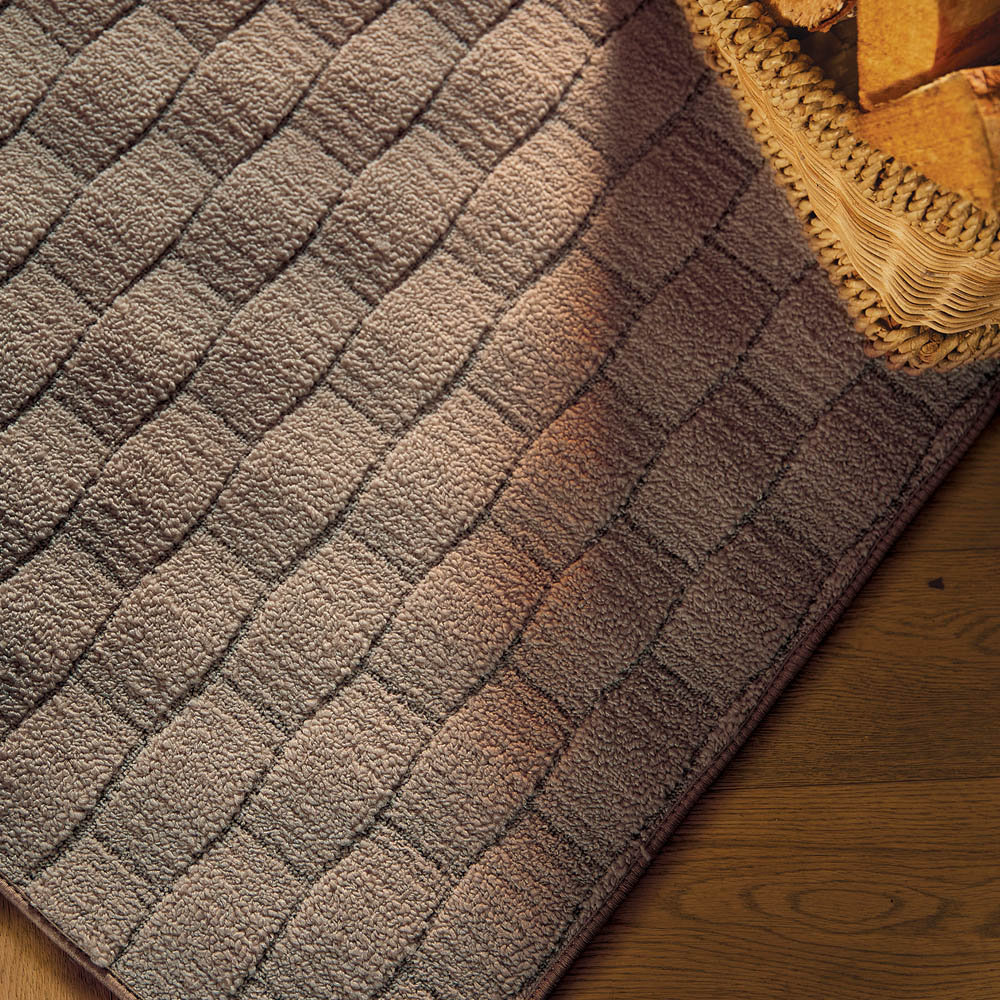 My Mat Mink Sculptured Basketweave Washable Runner 67 x 230cm Image 5
