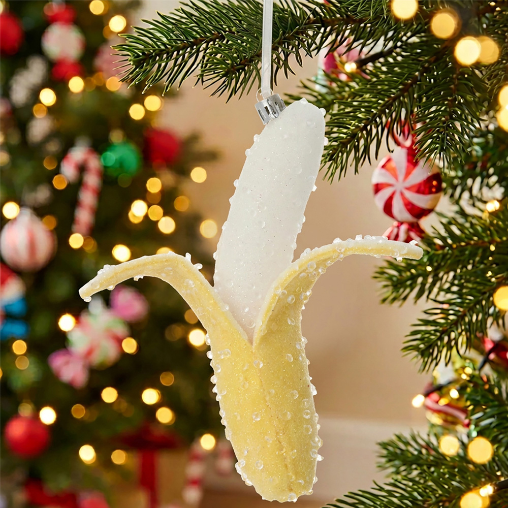 Sparkly Banana Hanging Decoration Image 2