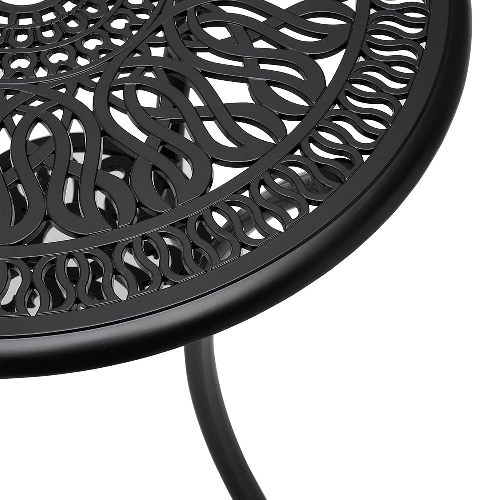 Living and Home 2 Seater Cast Aluminium Bistro Set Image 3