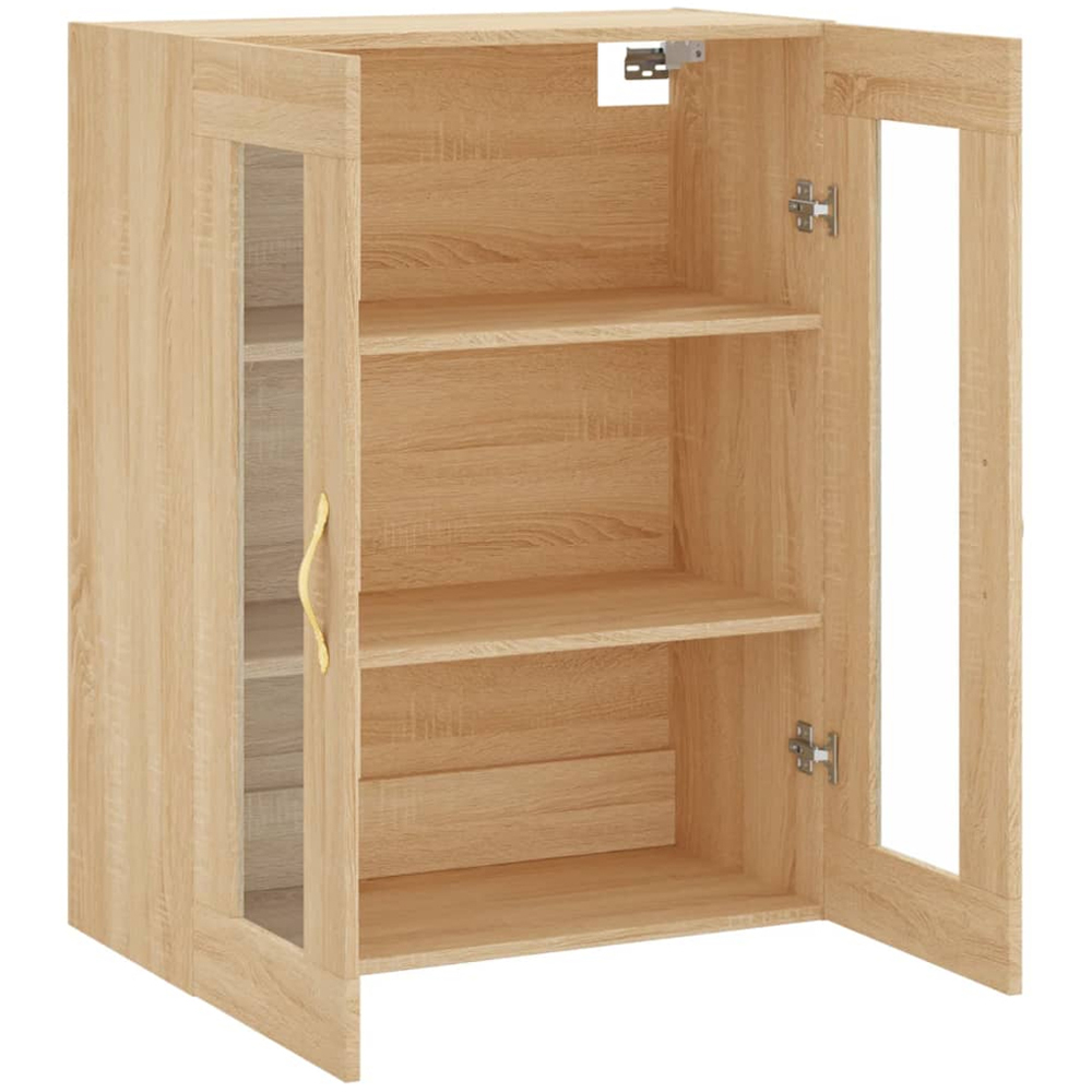 vidaXL 2 Door 3 Shelf Sonoma Oak Wall Mounted Cabinet Image 6