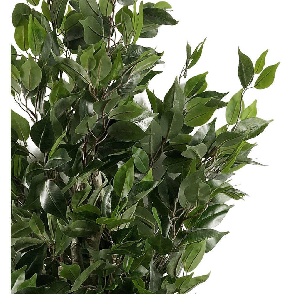 Leaf Evergreen Ficus Artificial Plant in Copper Planter 110cm Image 4