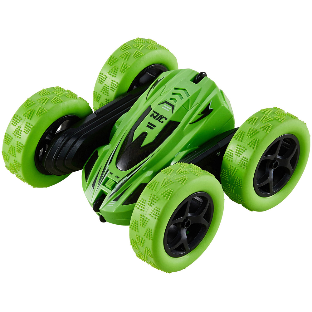Living and Home Green 2.4G RC Stunt Car Toy Image 1