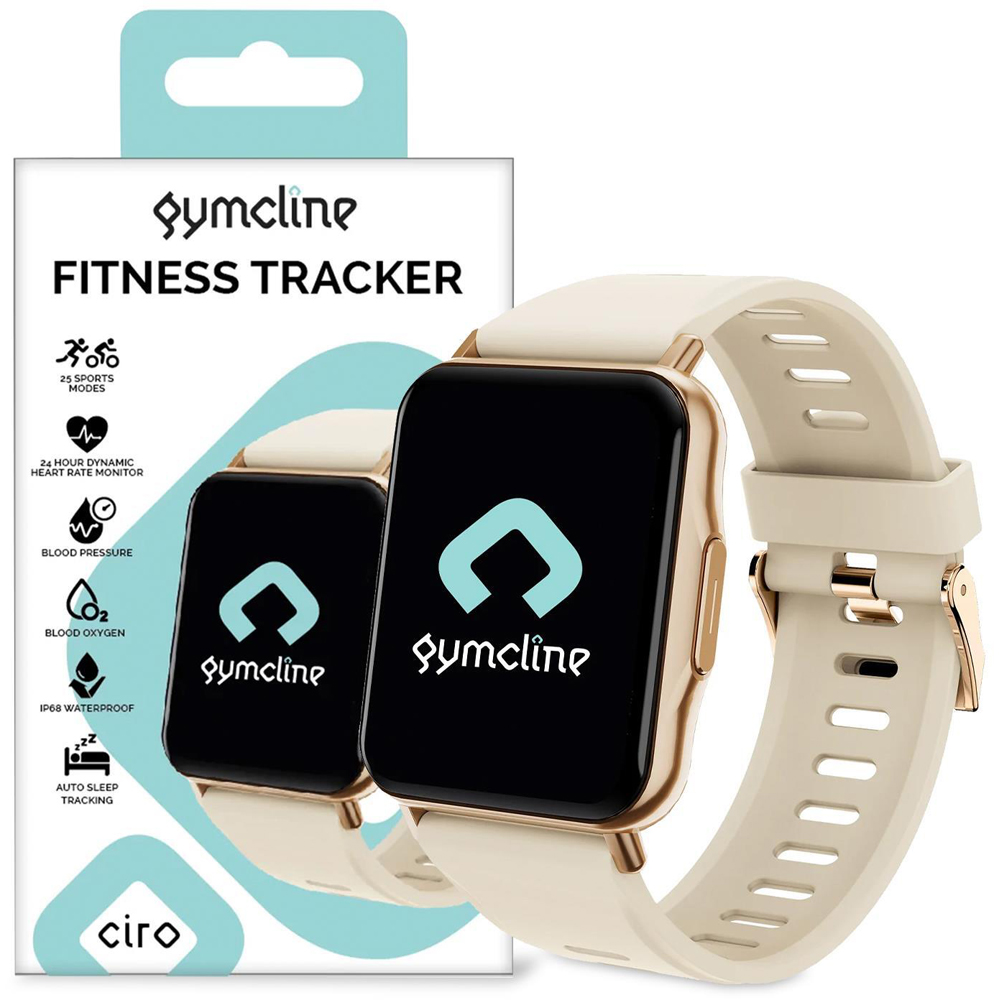 Gymcline Ciro Cream Fitness Tracker with 25 Sports Modes Image 5