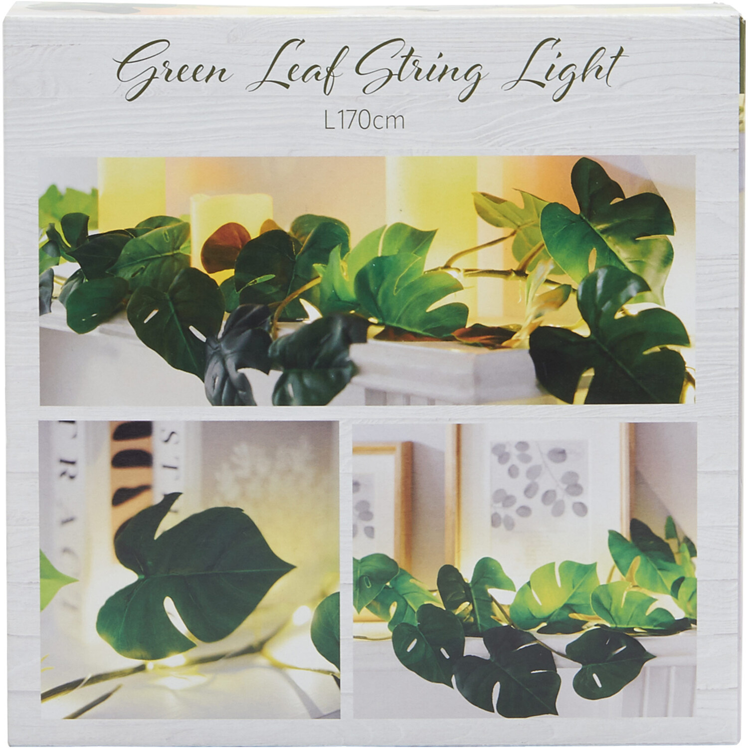 Green Leaf String Light - Warm White Image 1