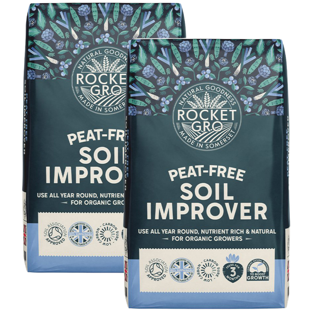 Thompson & Morgan RocketGro Soil Improver 50L 2 Pack Image 1
