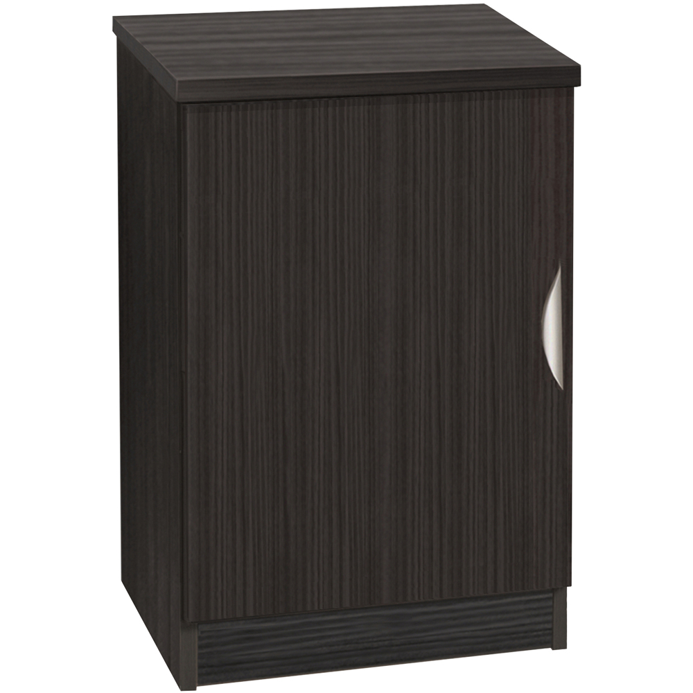 R White Cabinets Single Door Black Desk Height Cupboard Image 2