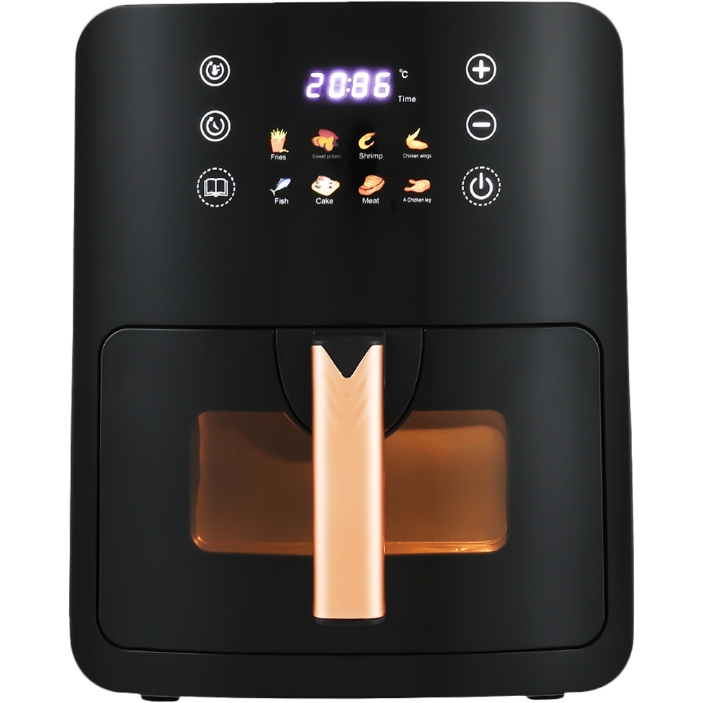 Living and Home DM0620 Black 5L Digital Air Fryer Image 3