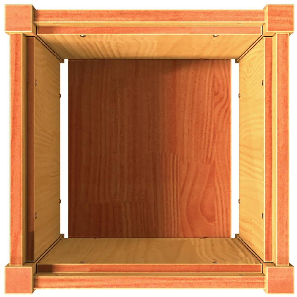 vidaXL Brown Solid Pine Wood Garden Planter 40 x 40 x 40cm Image 8