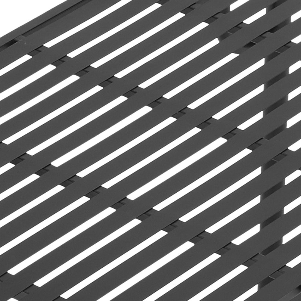 Living and Home Black Rectangular Outdoor Garden Metal Table Image 4