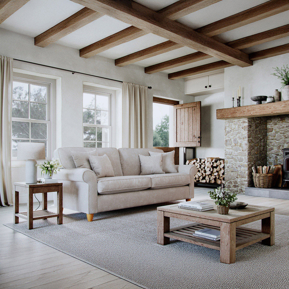 Sinatra 3 Seater Large Glory Pearl Sofa Image 3