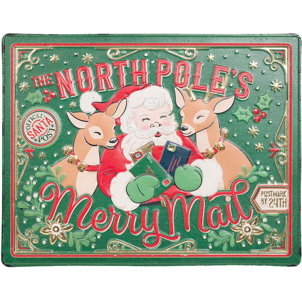 Vintage Santa Mail Wall Art Image 1