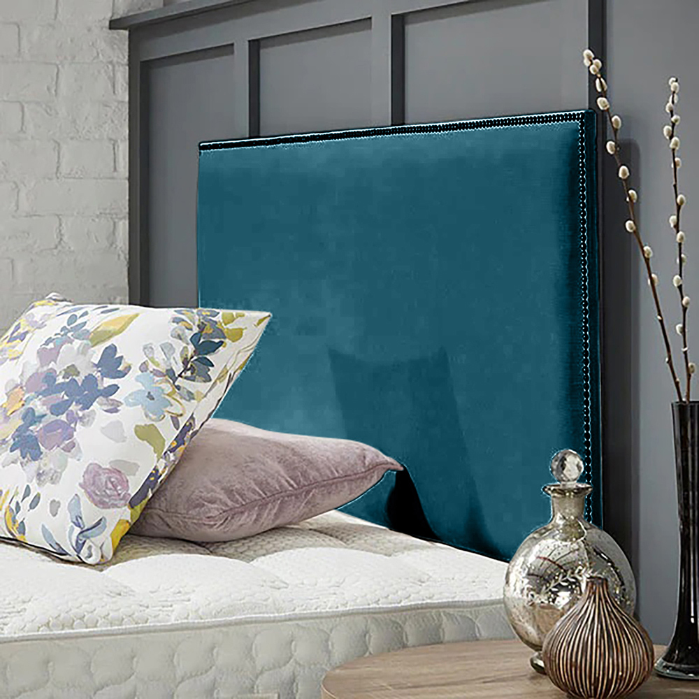 Eleganza Home Riely King Size Teal Naples Strutted Headboard Image 2