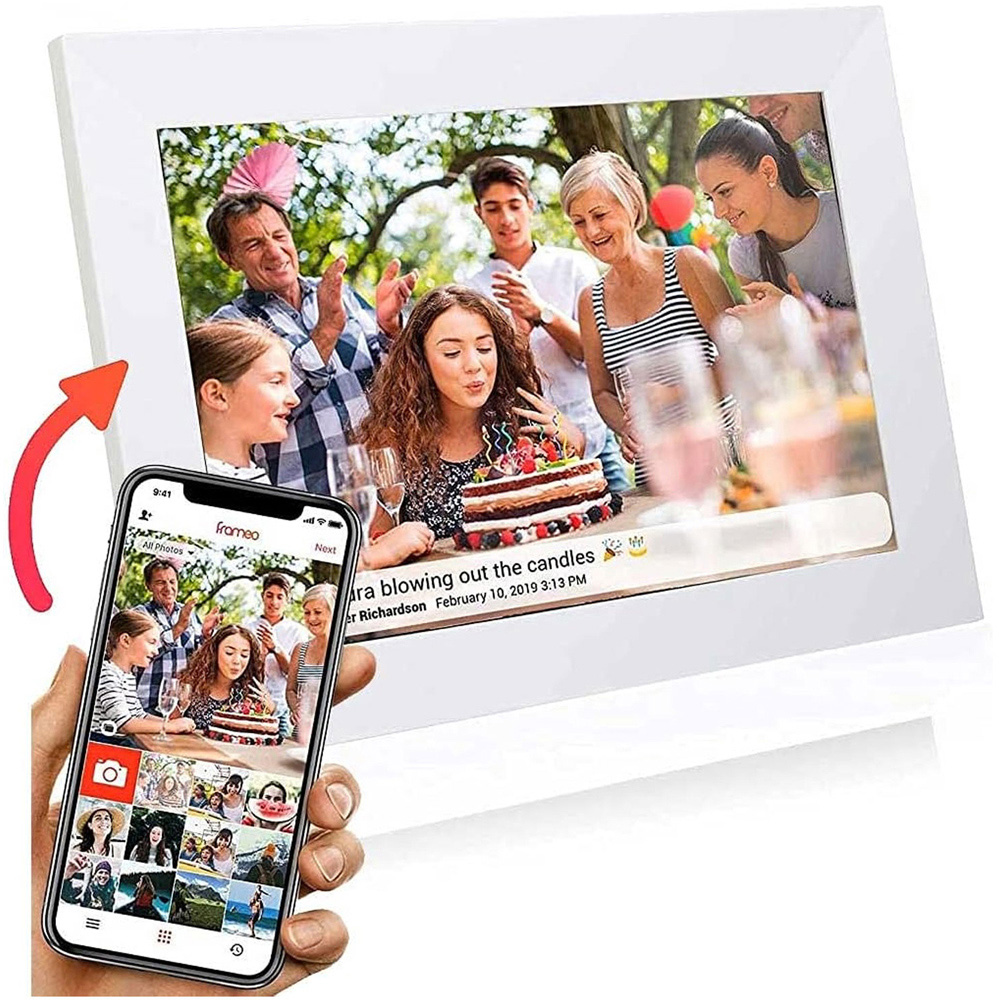 Grouptronics Gallery10 White WiFi Digital Photo Frame Image 3