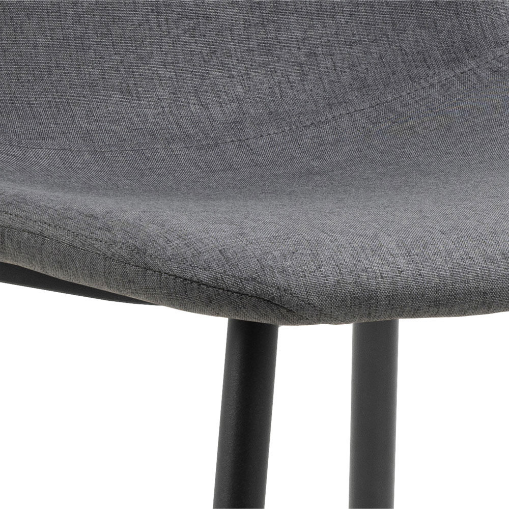 Florence Celia Set of 4 Light Grey Dining Chair Image 6