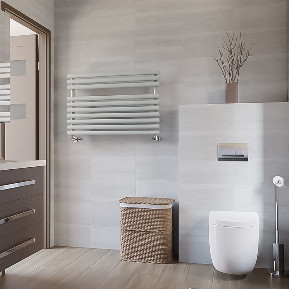 Terma Rolo Towel 2002BTU Salt n Pepper Heated Towel Rail 590 x 900mm Image 7