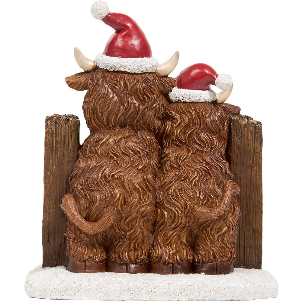 Light Up Highland Cow Advent Calendar - Brown Image 4