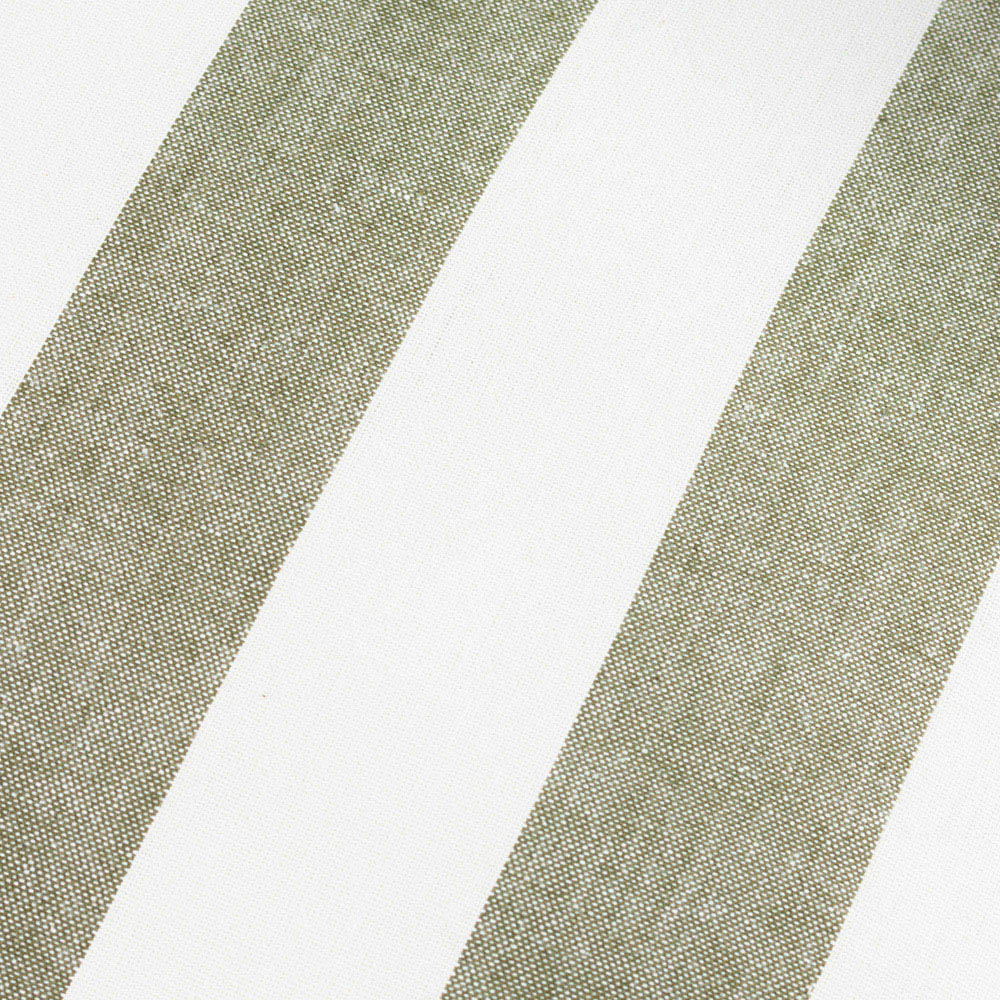 Yard Hayle Green Stripe Cotton Reversible Cushion 50 x 50cm Image 5
