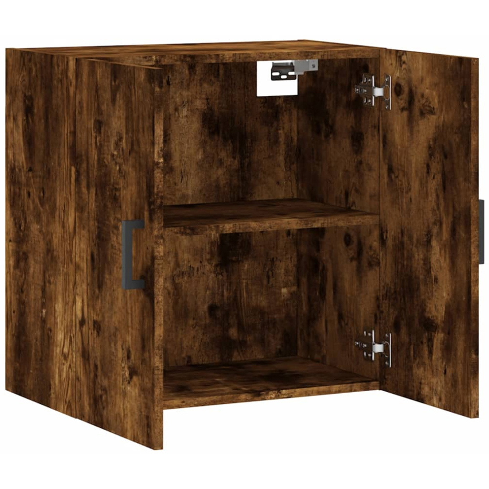 vidaXL 2 Door Smoked Oak Wall Cabinet Image 6