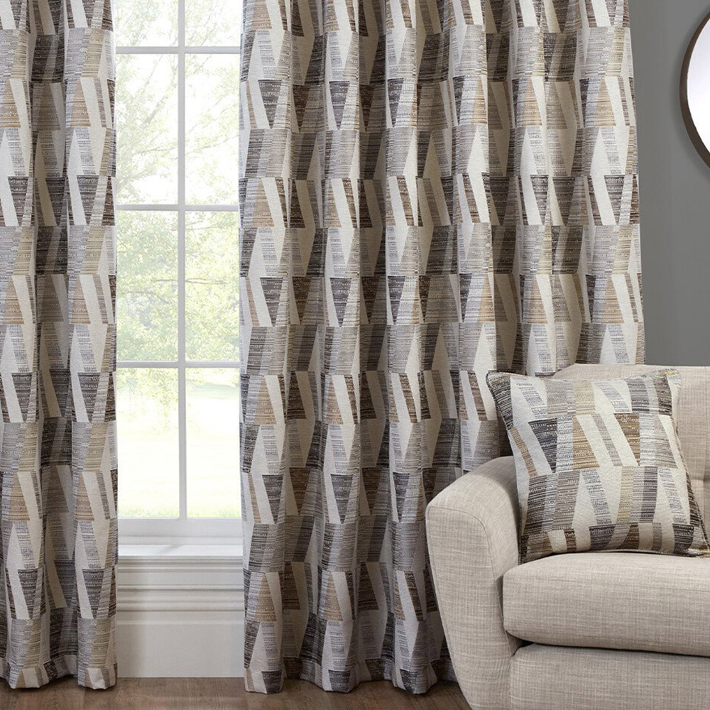Indiana Geo Jacquard Curtain - Multicolour / 168cm / 229cm Image 5