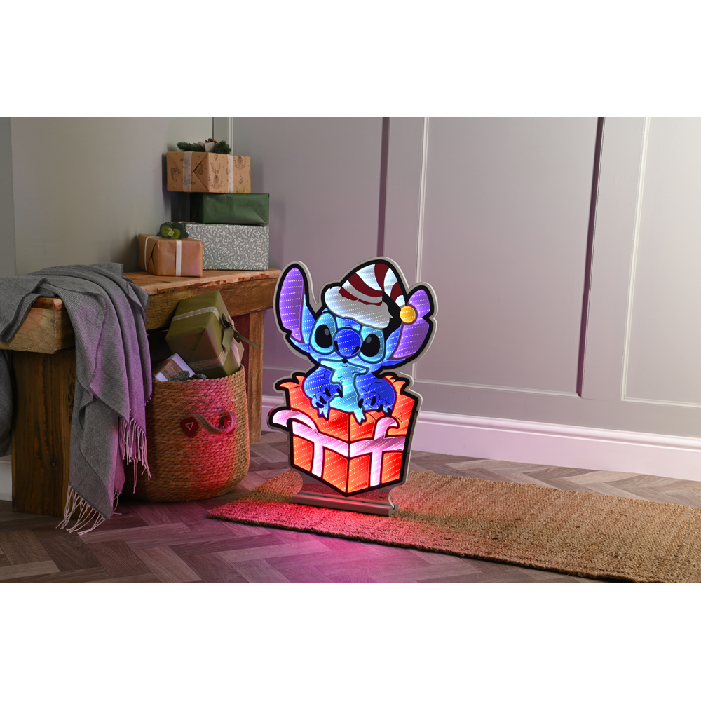 Festive 519 Static LED Infinity Disney Stitch with Present Light 60cm Image 2