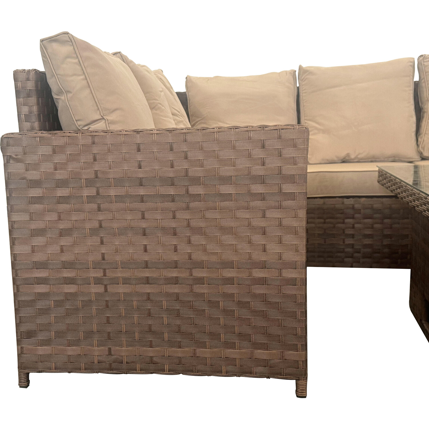 Carolina High Back Conversation Set - Brown / 4 Image 4