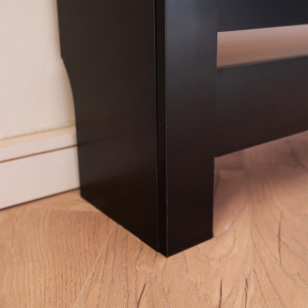 Portland Single Drawer Black Radiator Cover Small Image 5