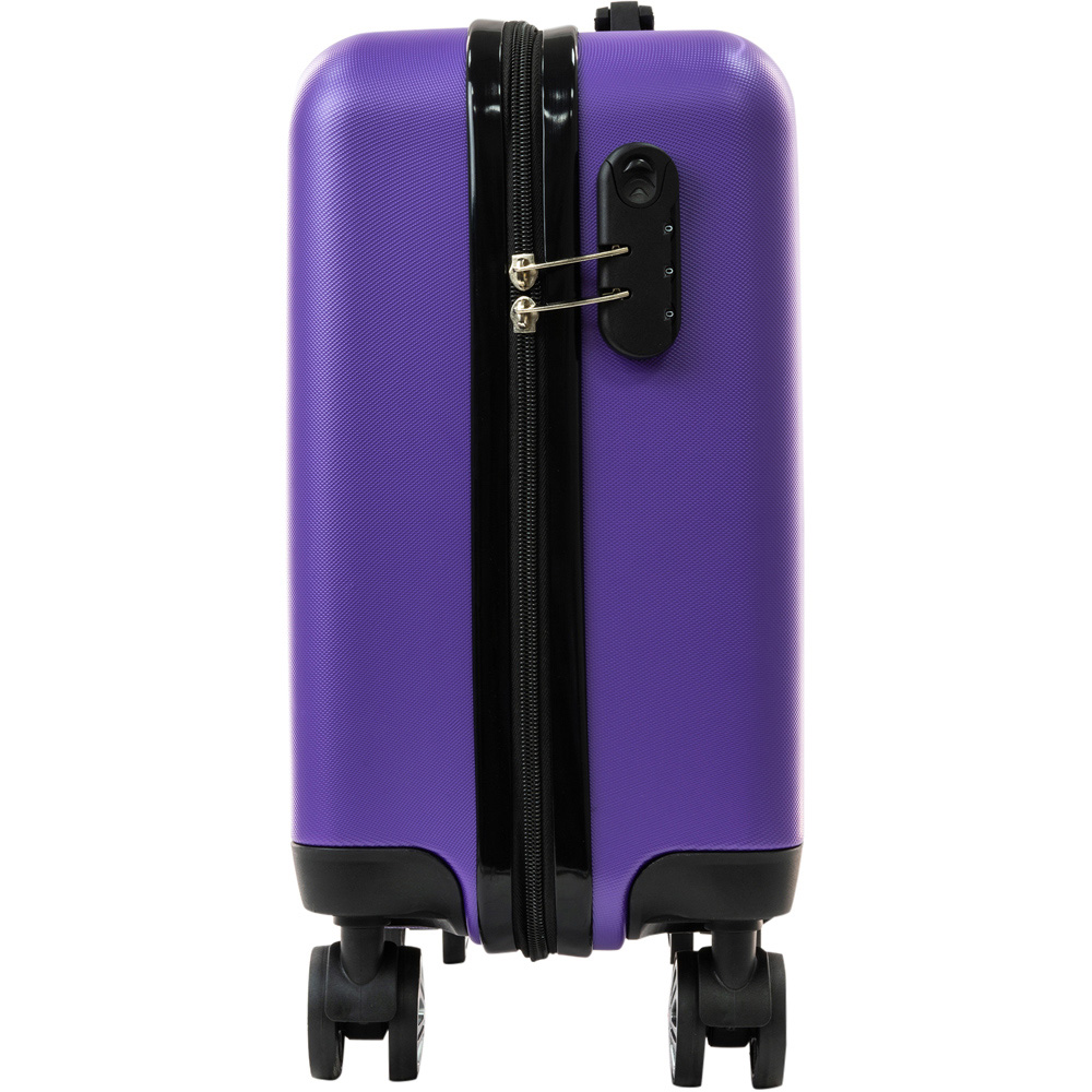 SA Products Purple Carry On Cabin Suitcase 45cm Image 5