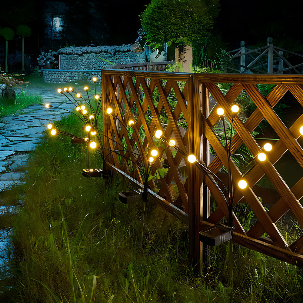 Avilo 2 Pack Micro LED Solar Firefly Stake Light Image 4