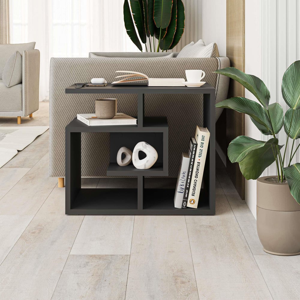 Decortie Labirent Anthracite Grey Multipurpose Coffee Table Image 4
