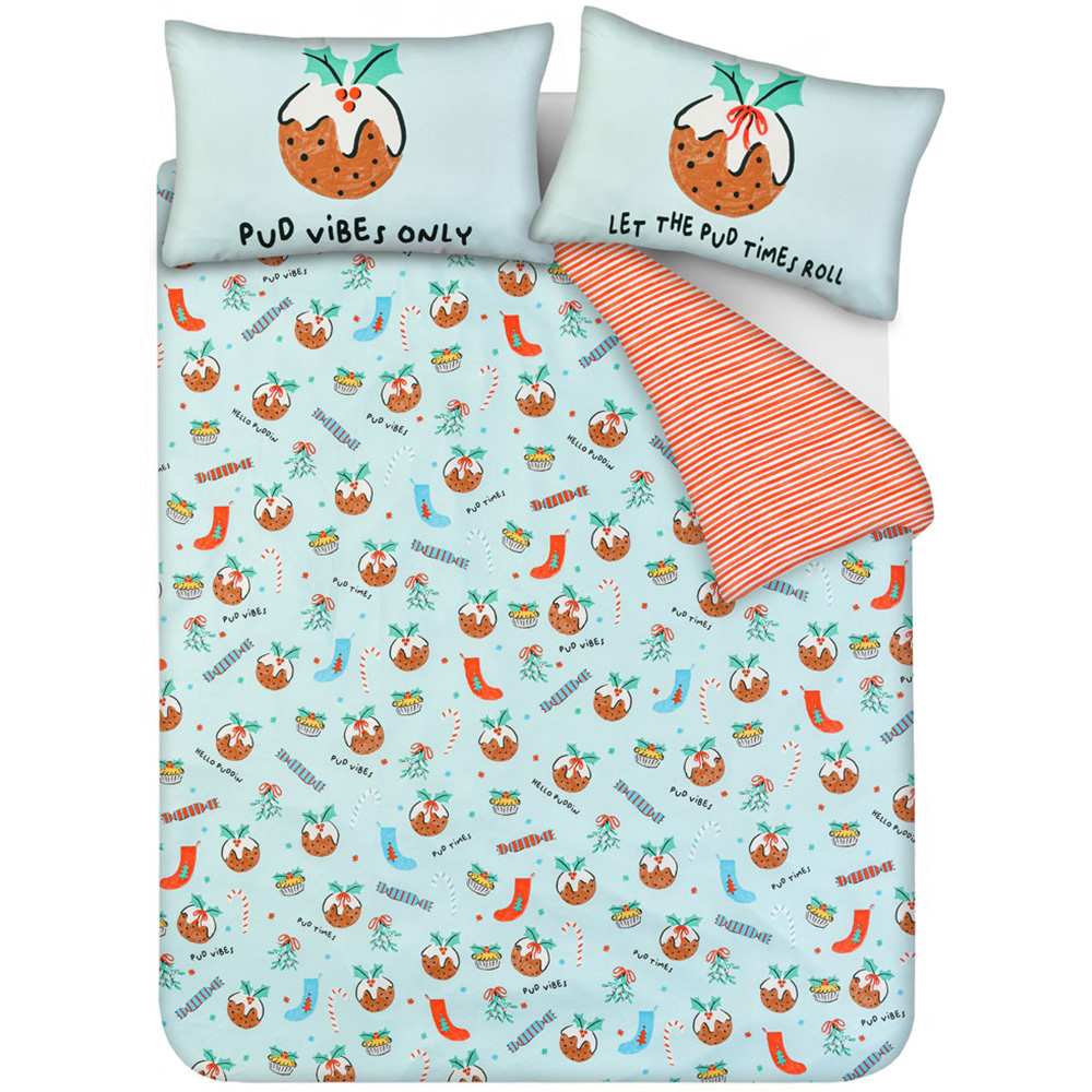 Smart Living Double Christmas Puddings Duvet Set Image 8