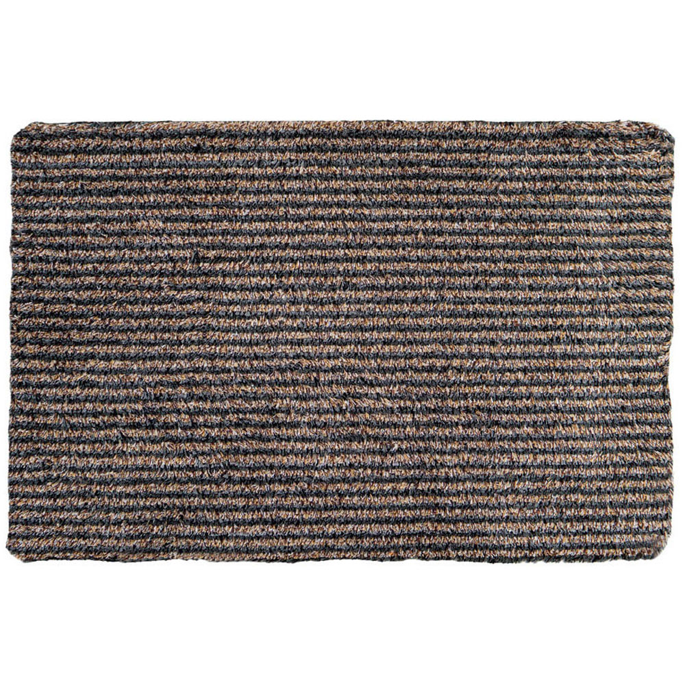 JVL Kensington Striped Barrier Door Mat 50 x 75cm Image 1