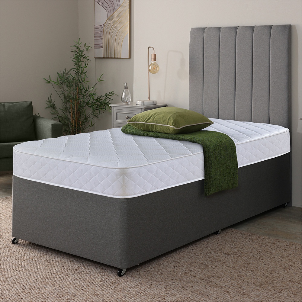 Extreme Comfort Cooltouch Single Diamond White Foam Free Open Coil Spring Mattress Image 2