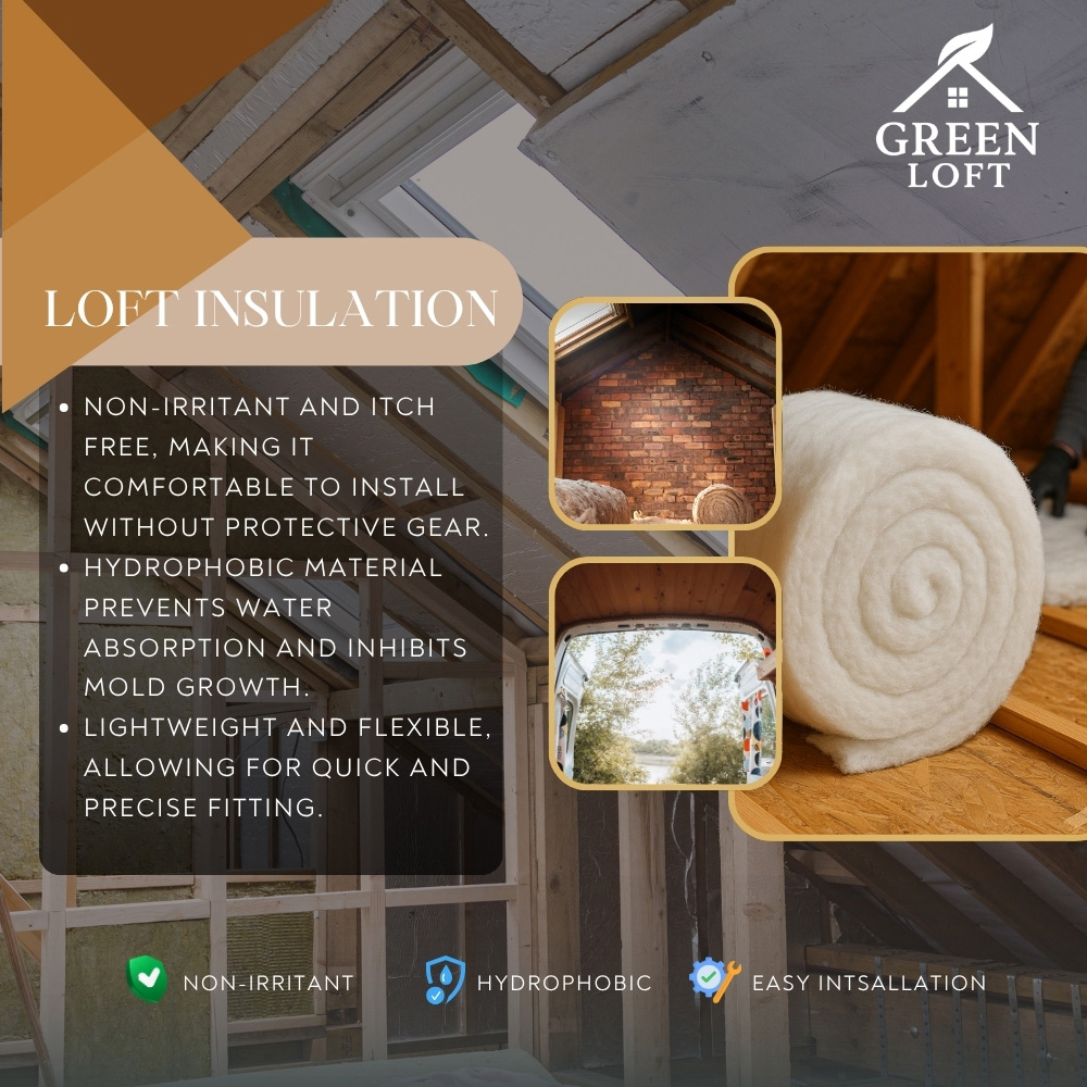 Green Loft Thermal Polyester Insulation Roll 8m x 370 x 110mm Image 7