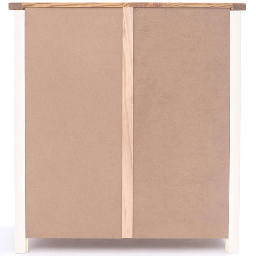 Cosenza 4 Drawer Off White Chest of Drawers with Brass Cup Handles Image 5