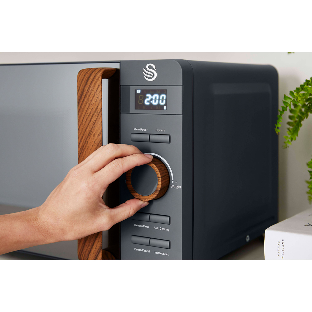 Swan Nordic EEJB145 Grey 4 Slice Toaster 1.7L Kettle and 20L Microwave Bundle Image 6