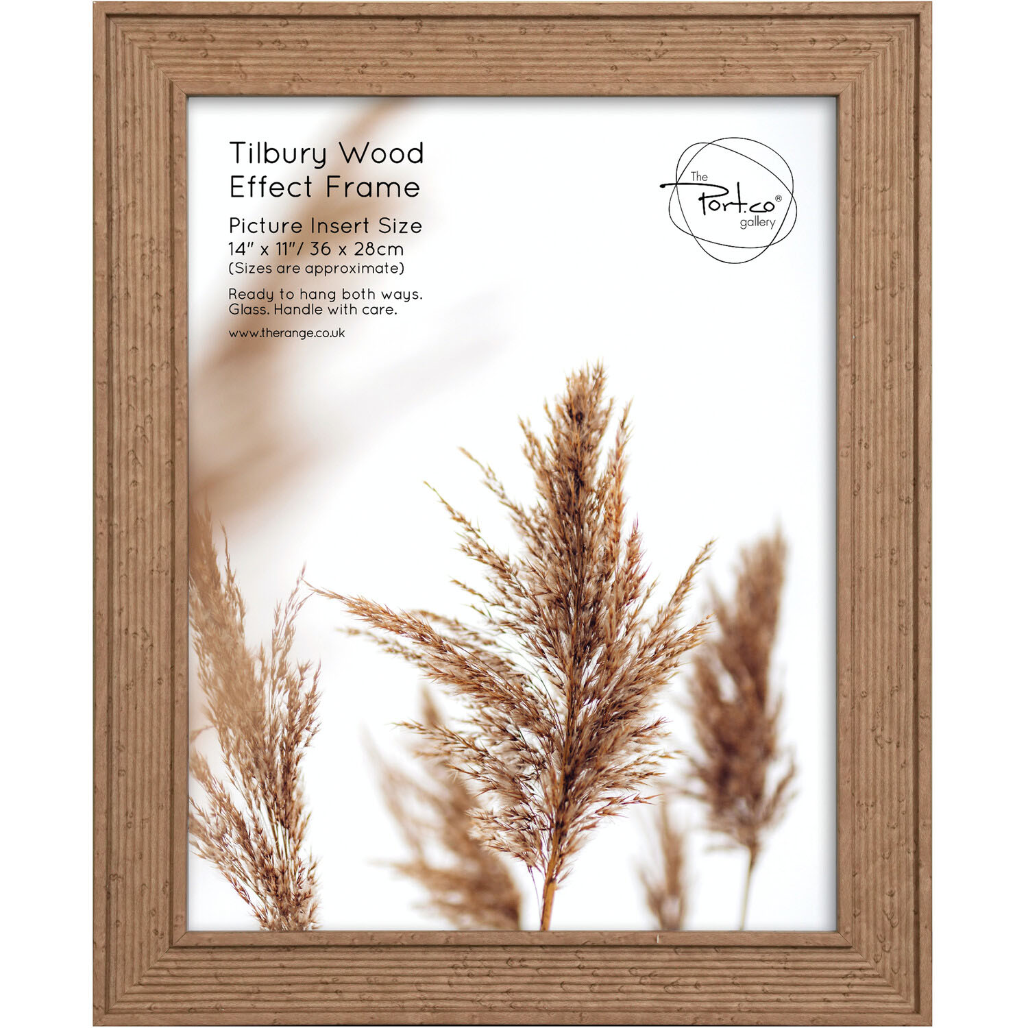 Tilbury Wood Effect Frame - Brown / 14x11in Image 1