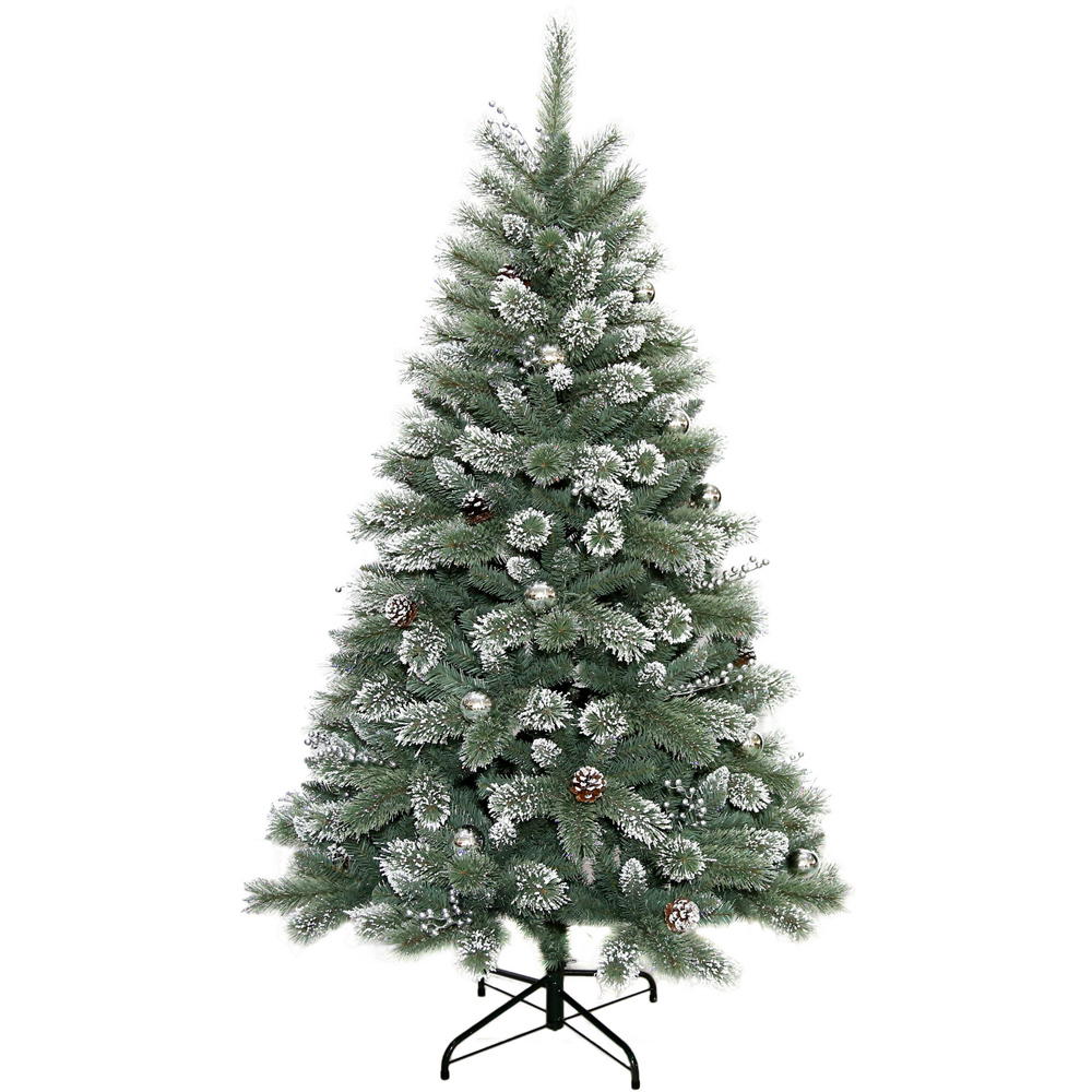 6ft Featherington Artificial Christmas Tree Green Image 1