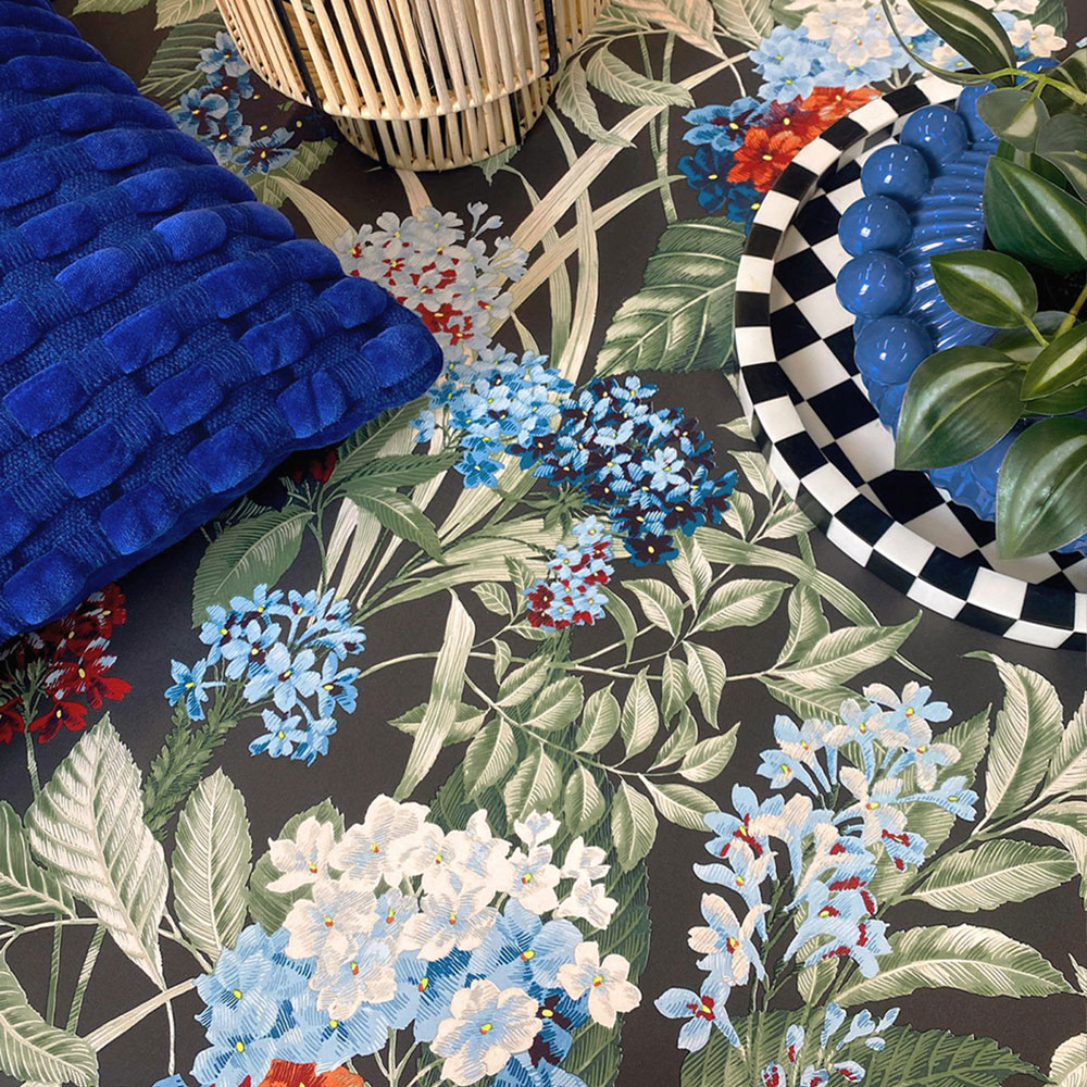 Belgravia Decor Misaki Charcoal Wallpaper Image 5