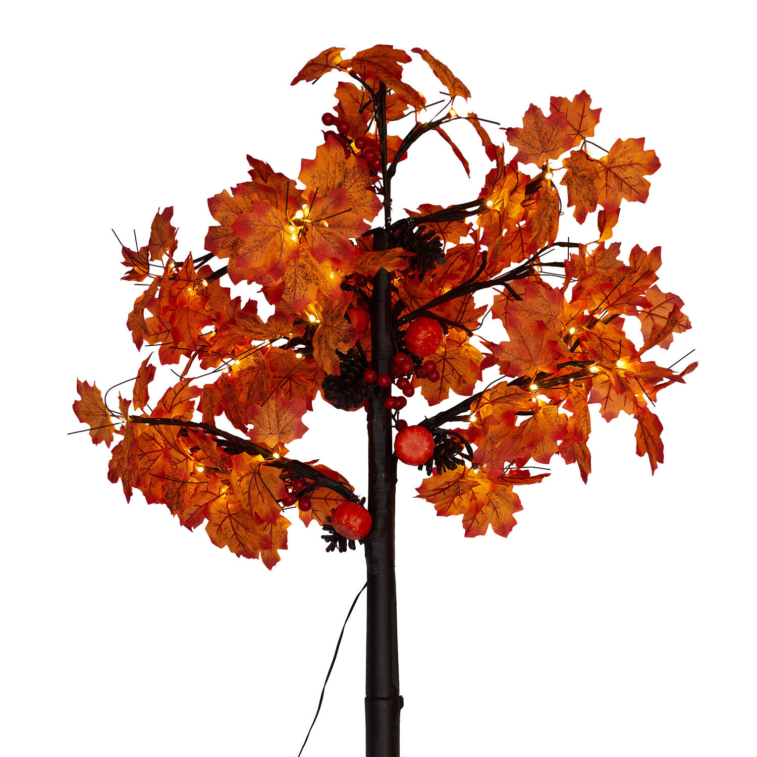 88 LED Autumn Maple Leaf Tree Orange Image 3