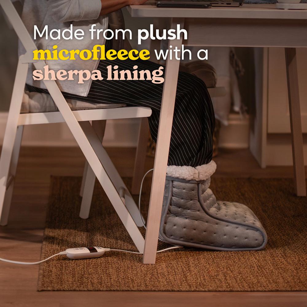 Russell Hobbs RHHSL1001 Grey Electric Heated Foot Warmer with Removable Lining 70W Image 4